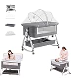 Amazon.co.jp: 【保育士が監修】ベビーベッド 添い寝ベッド 折りたたみ